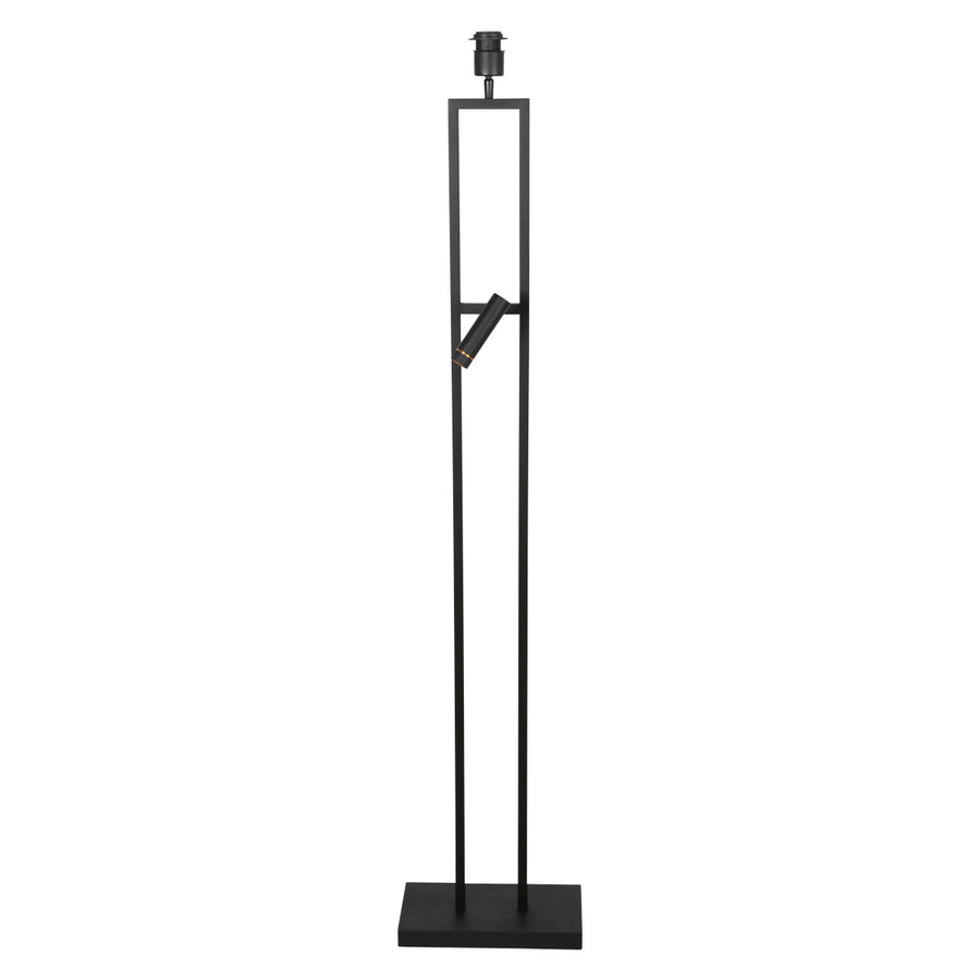 Vloerlamp stang 4720zw zwart armatuur met leeslicht