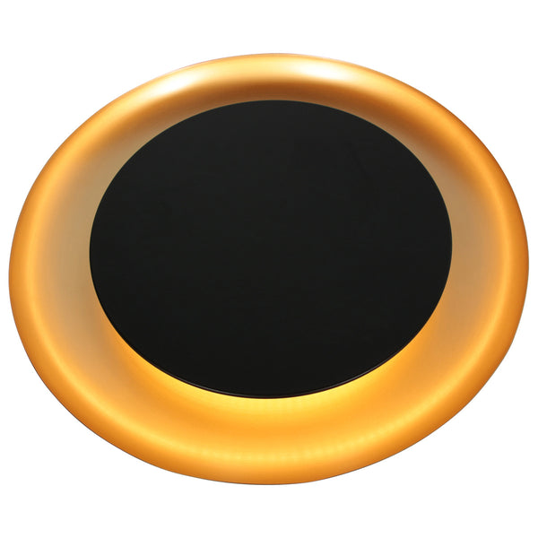 Golden veil 4732zw luxe plafondlamp met zwarte finish en gouden gloed