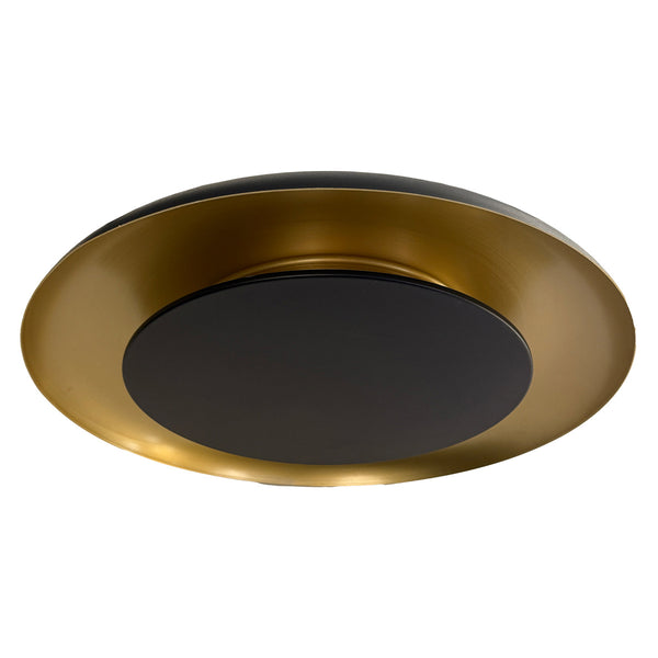 Golden veil 4732zw luxe plafondlamp met zwarte finish en gouden gloed
