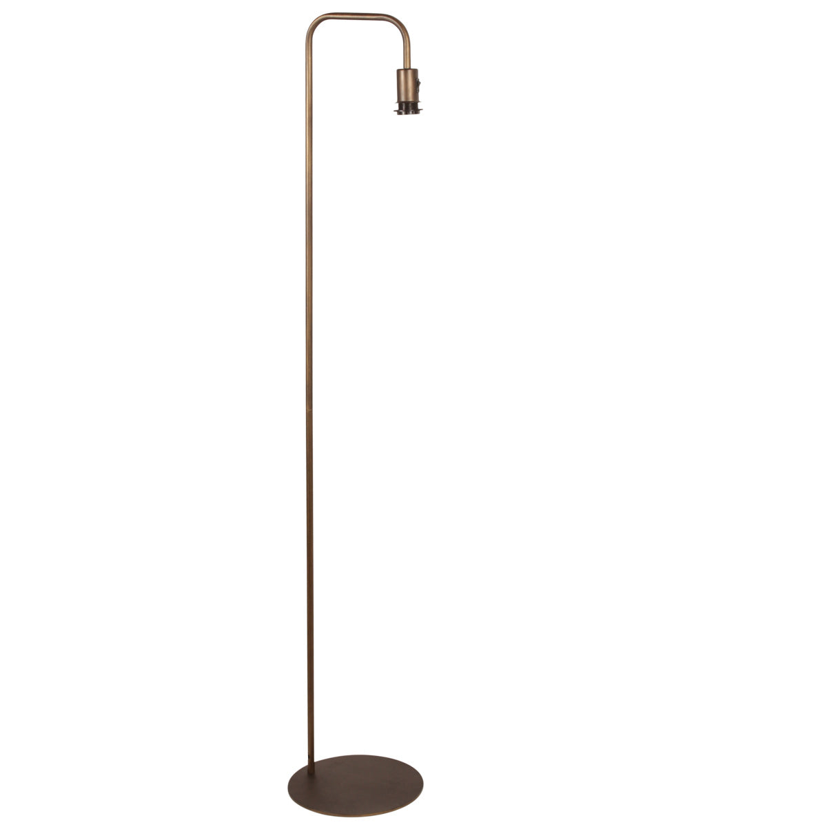 Vloerlamp brons stang 4737br met e27 fitting, zonder kap