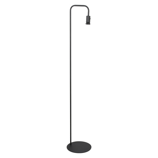 Vloerlamp zwart stang 4737zw met e27 fitting, zonder kap