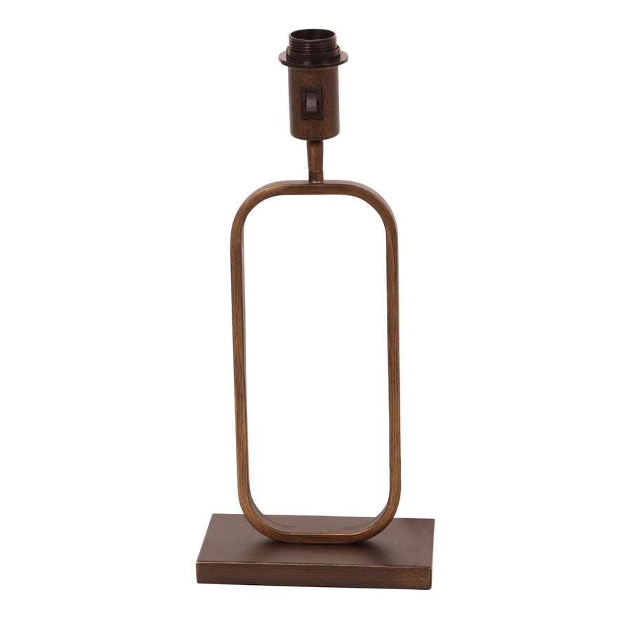 Bronzen tafellamp stang 4739br sfeerlamp zonder kap