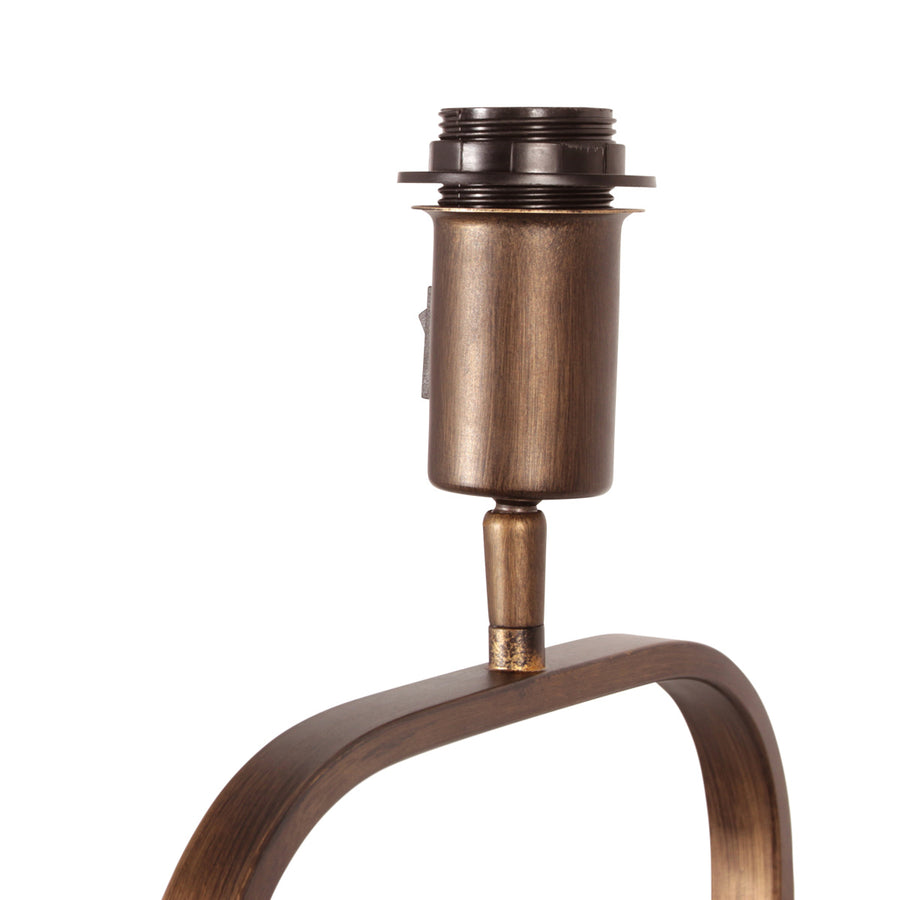 Bronzen vloerlamp stang 4740br, robuust en tijdloos design, zonder kap