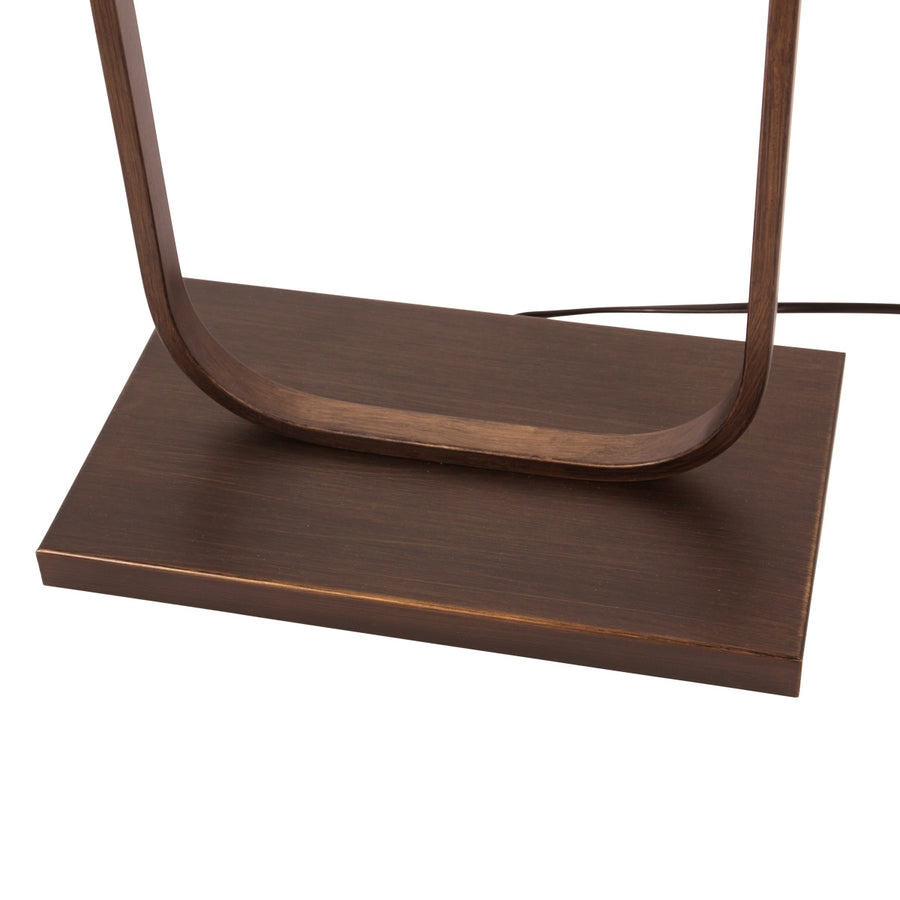 Bronzen vloerlamp stang 4740br, robuust en tijdloos design, zonder kap