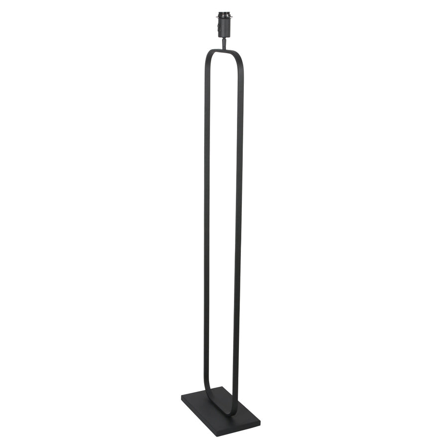 Zwarte vloerlamp stang 4740zw, strak en veelzijdig design, zonder kap