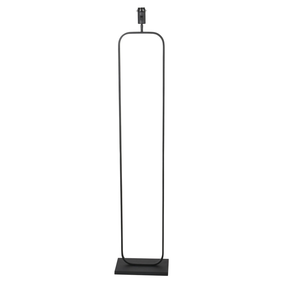 Zwarte vloerlamp stang 4740zw, strak en veelzijdig design, zonder kap