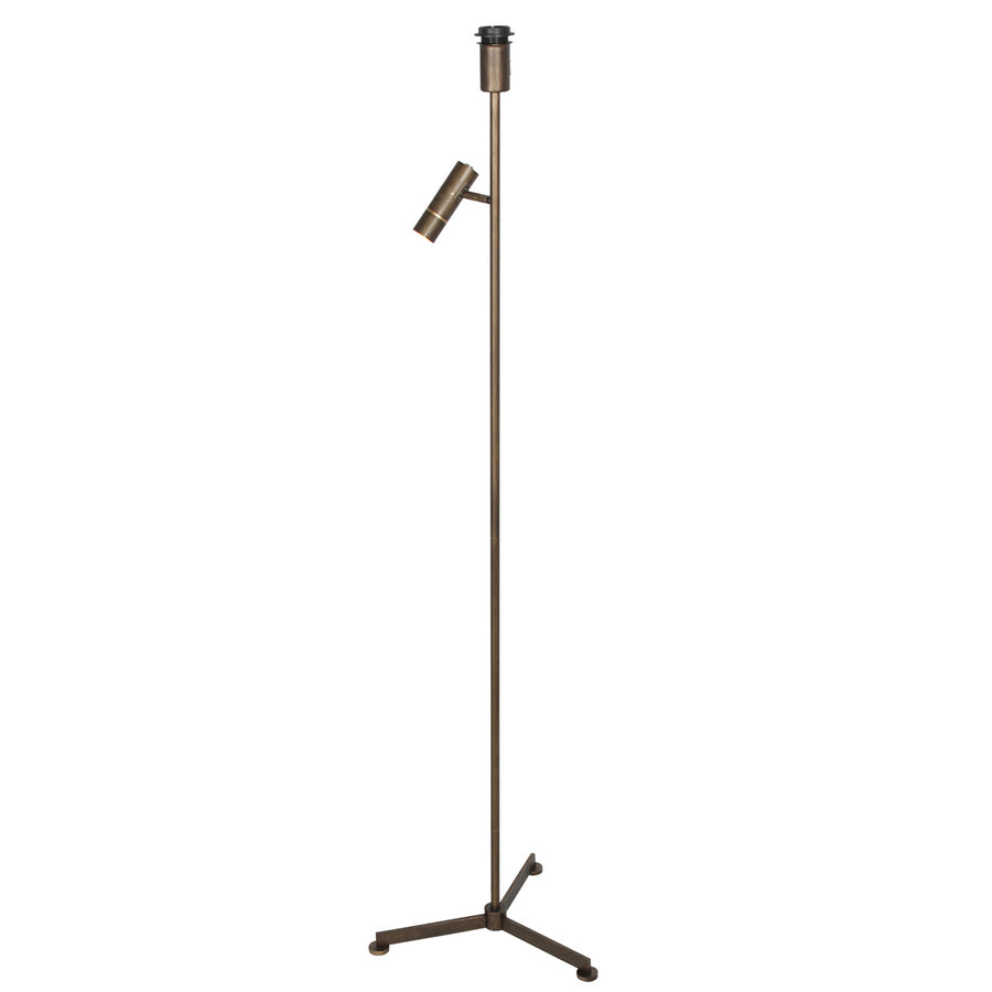 Stang 4741br bronzen vloerlamp met leeslicht en e27 fitting