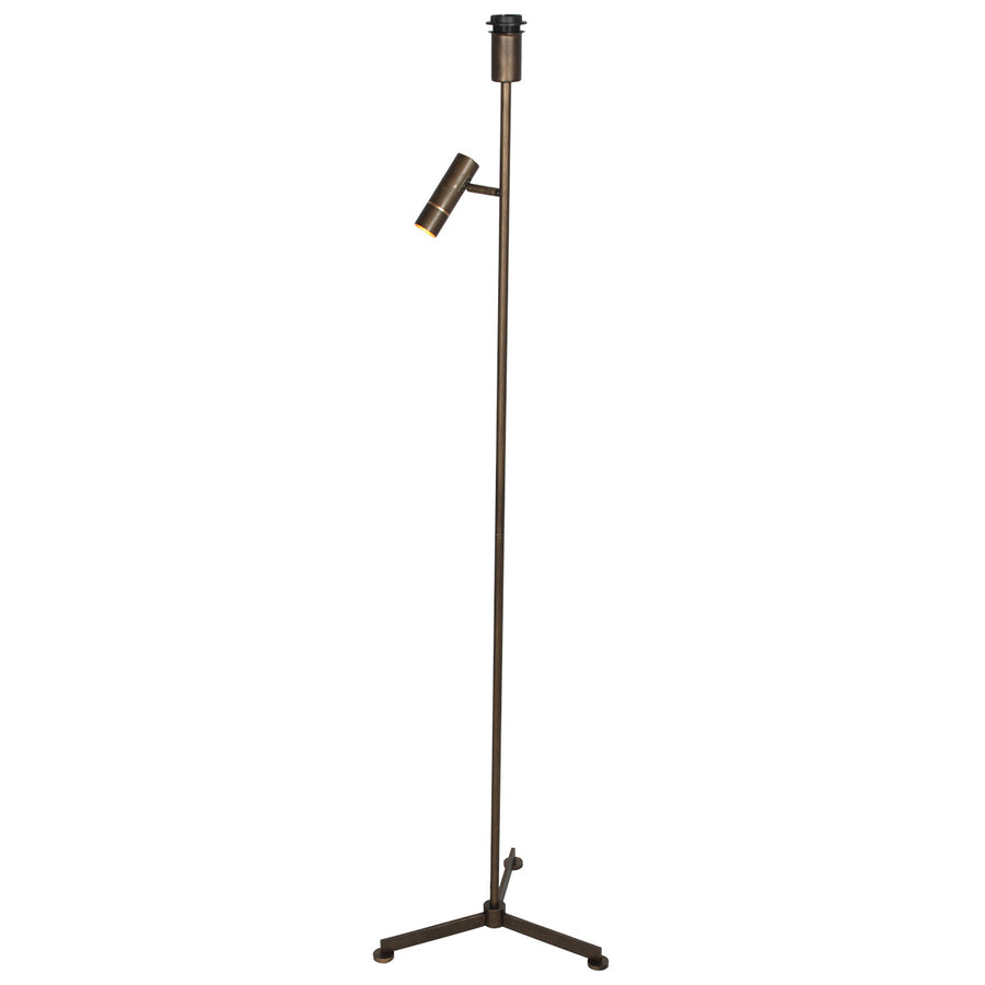 Stang 4741br bronzen vloerlamp met leeslicht en e27 fitting