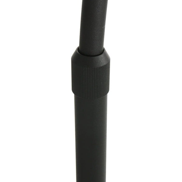 Booglamp ringlux 4742zw, zwarte booglamp met grote ledring