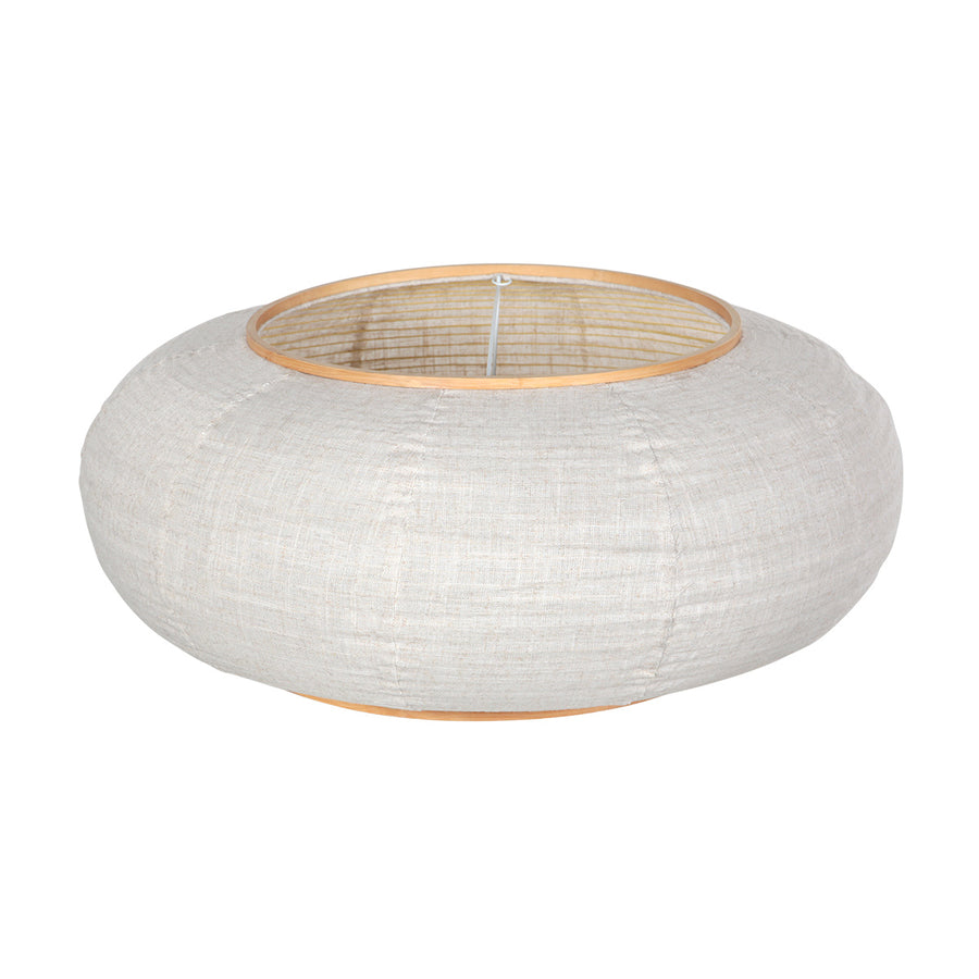 Wandlamp silva alba 4747br brons met linnen kap ø60 cm