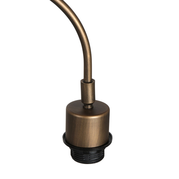 Wandlamp vela lino 4748br brons met beige-crème textiel kap