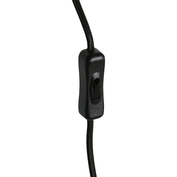 Wandlamp elegant classy 4751br brons met grof grijs linnen kap ø50 cm