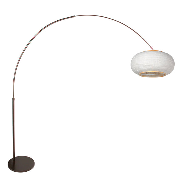 Booglamp silva alba 4761ca cacao met linnen kap ø60 cm