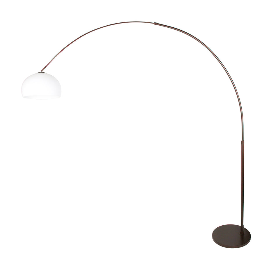 Booglamp sparkled light 4764ca cacao met witte kunststof kap
