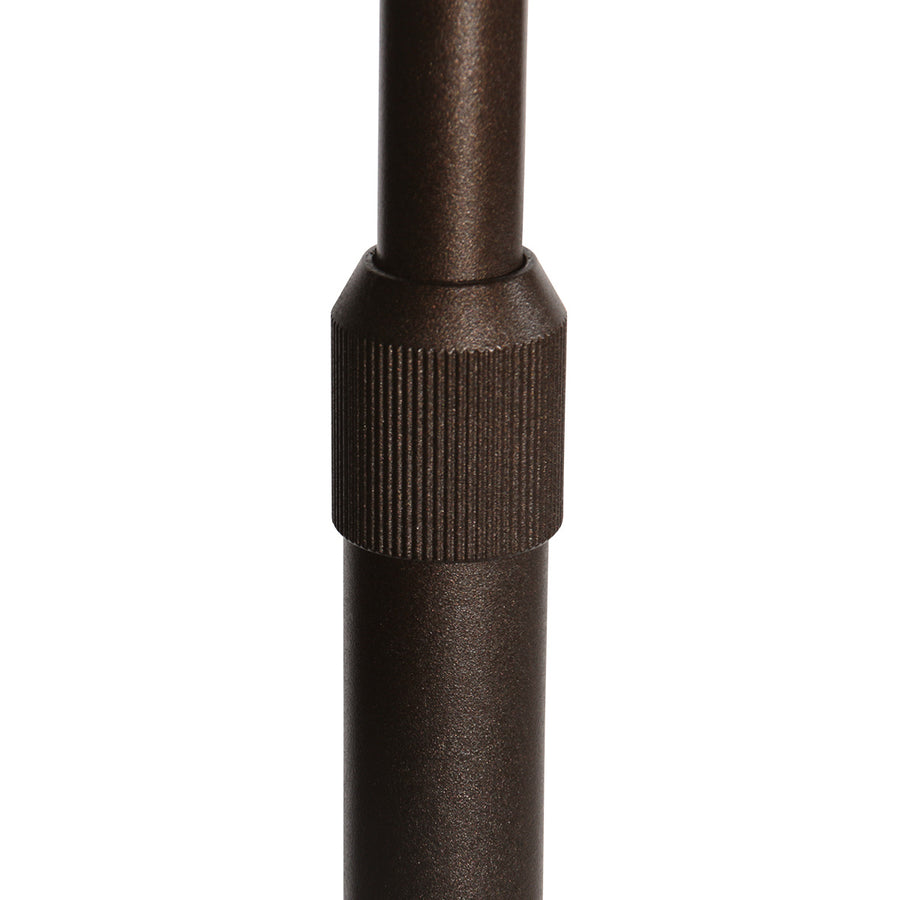 Booglamp luma dark 4770ca cacao met zwart linnen kap warm chic