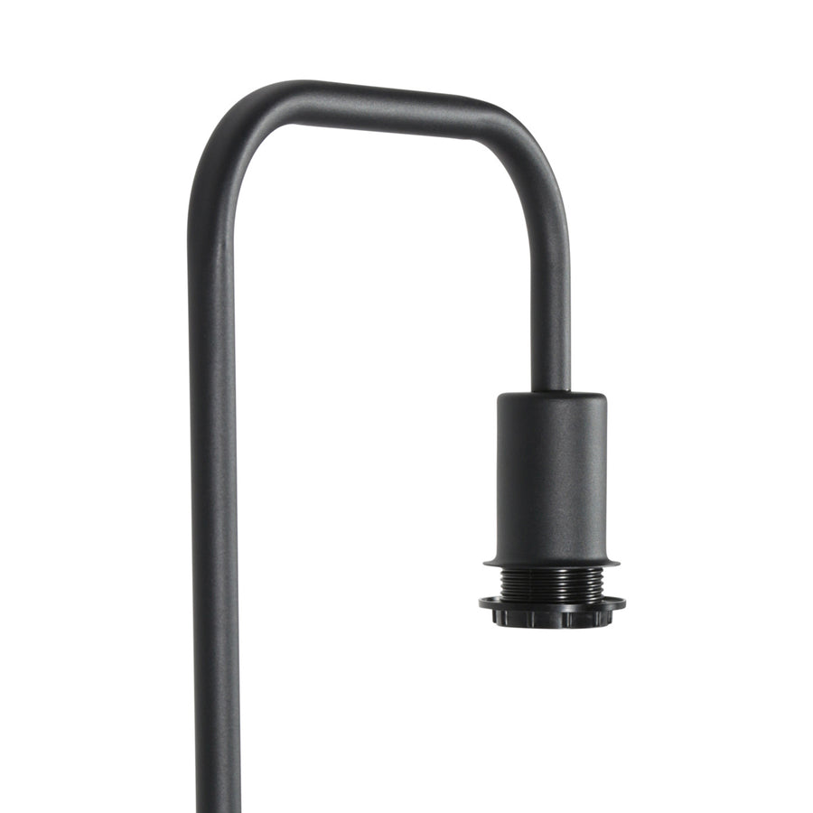 Vloerlamp stang 4780zw zwart met groene velours kap
