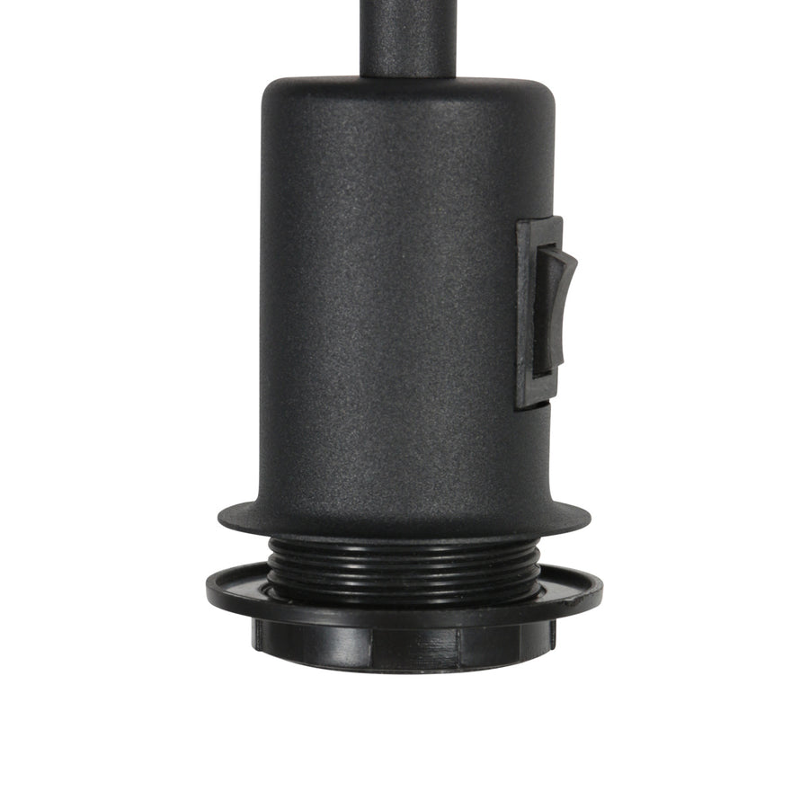 Vloerlamp stang 4790zw met beige kurkstructuur kap