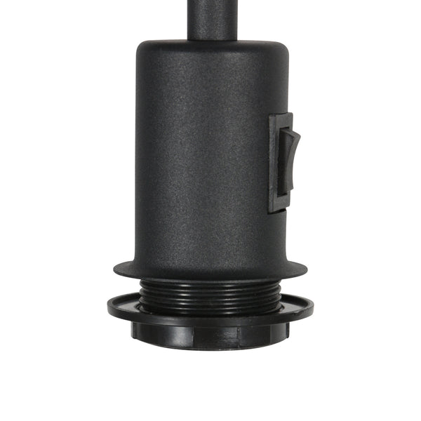 Vloerlamp stang 4796zw met groene velours kap