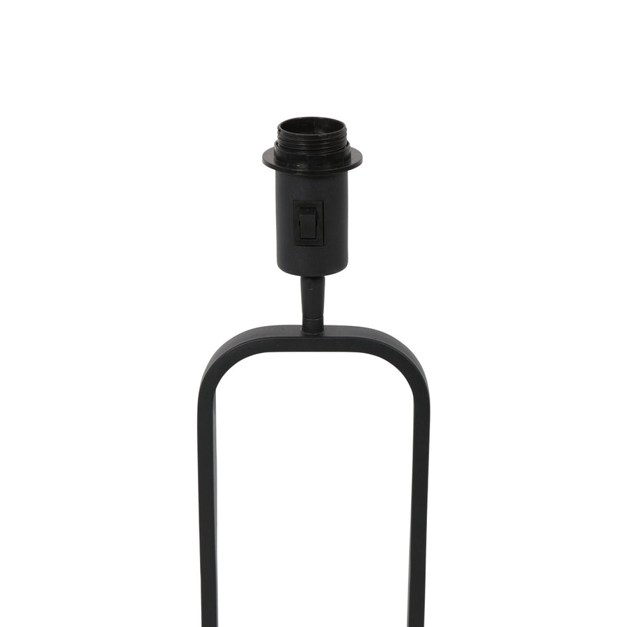 Tafellamp stang 4805zw met kurkstructuur kap voor sfeerlicht
