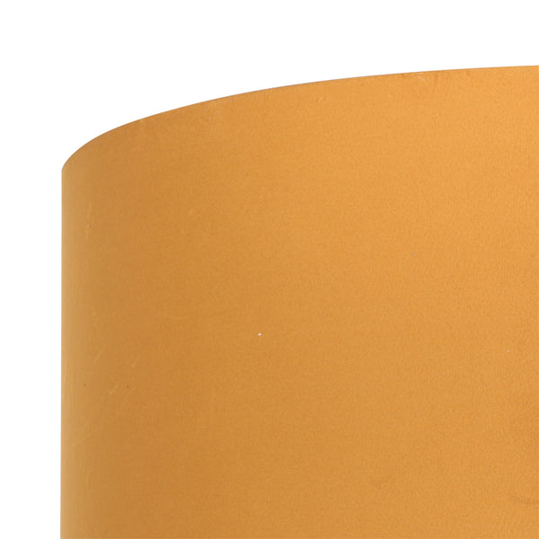 Vloerlamp stang 4835zw met leeslicht en gouden velours kap