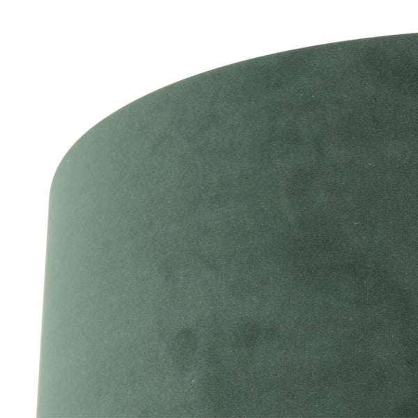Vloerlamp stang 4838zw met leeslicht en groene velours kap
