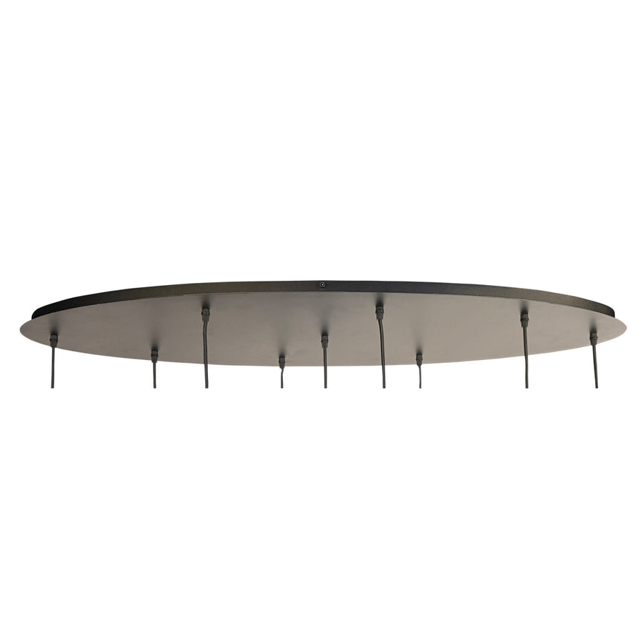 Zwarte hanglamp bollique 4846zw, 9-lichts design voor eettafel
