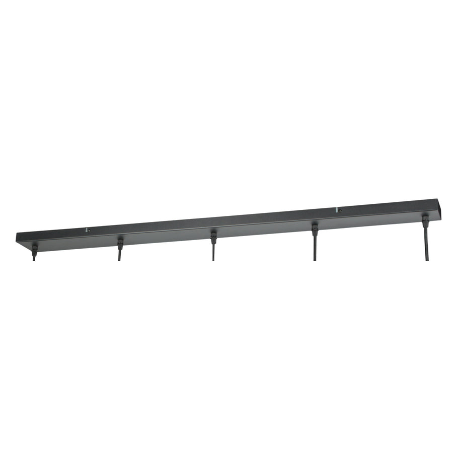 Zwarte hanglamp bollique 4847zw, 5-lichts voor eettafel