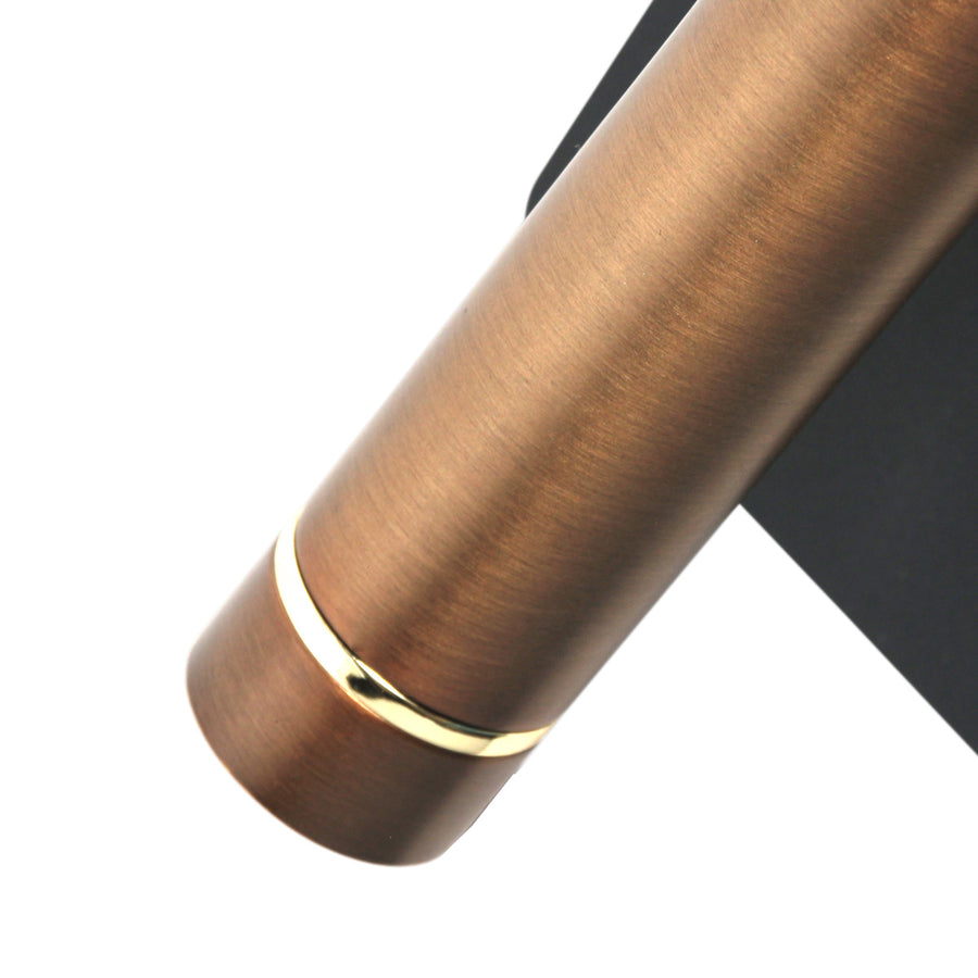 Wandspot lumo 4850br - verstelbare bronzen wandlamp voor sfeer