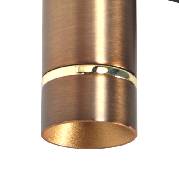 Wandspot lumo 4850br - verstelbare bronzen wandlamp voor sfeer