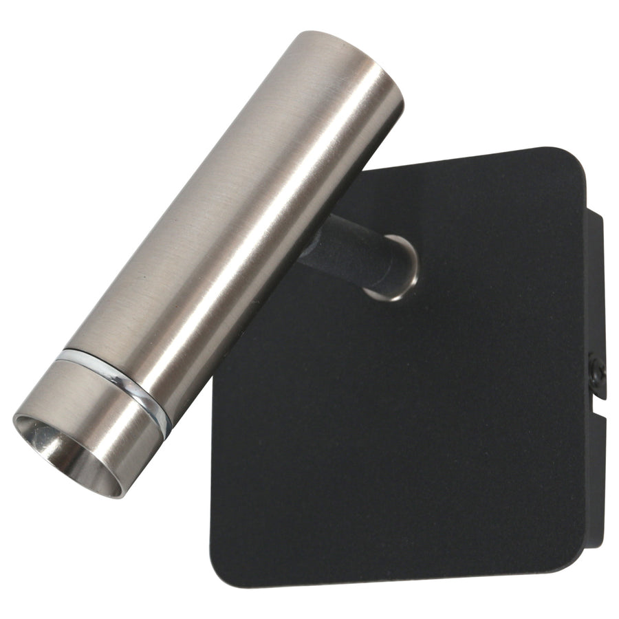Wandspot lumo 4850st - verstelbare stalen wandlamp voor sfeer