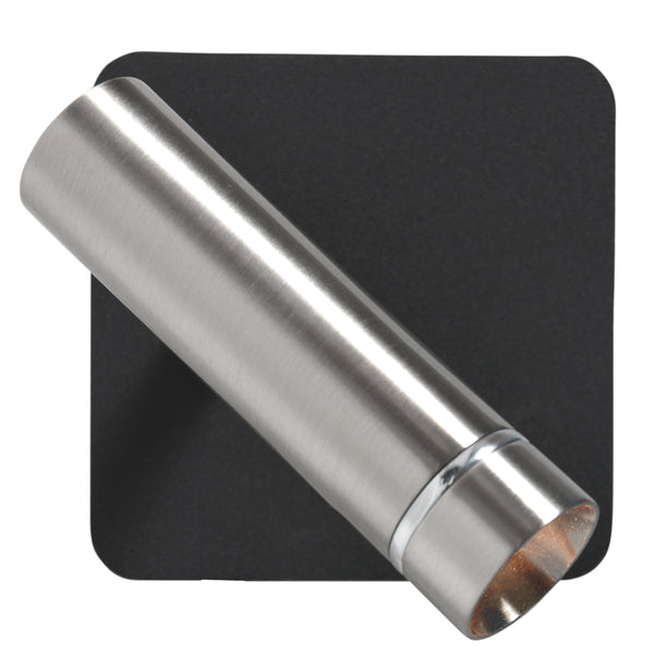 Wandspot lumo 4850st - verstelbare stalen wandlamp voor sfeer