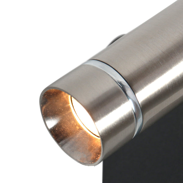 Wandspot lumo 4850st - verstelbare stalen wandlamp voor sfeer