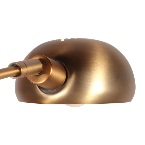 Bronzen vloerlamp pentra 4855br, 5-lichts met marmeren voet