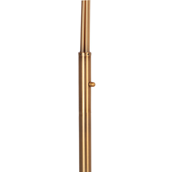 Bronzen vloerlamp pentra 4855br, 5-lichts met marmeren voet
