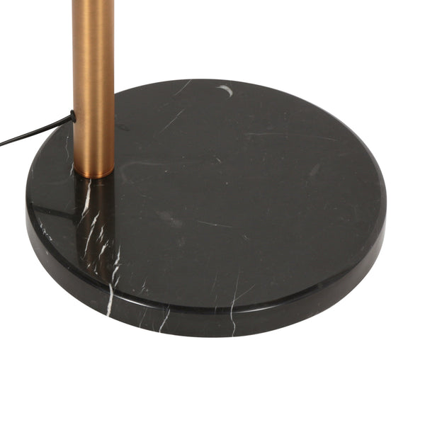 Bronzen vloerlamp pentra 4855br, 5-lichts met marmeren voet