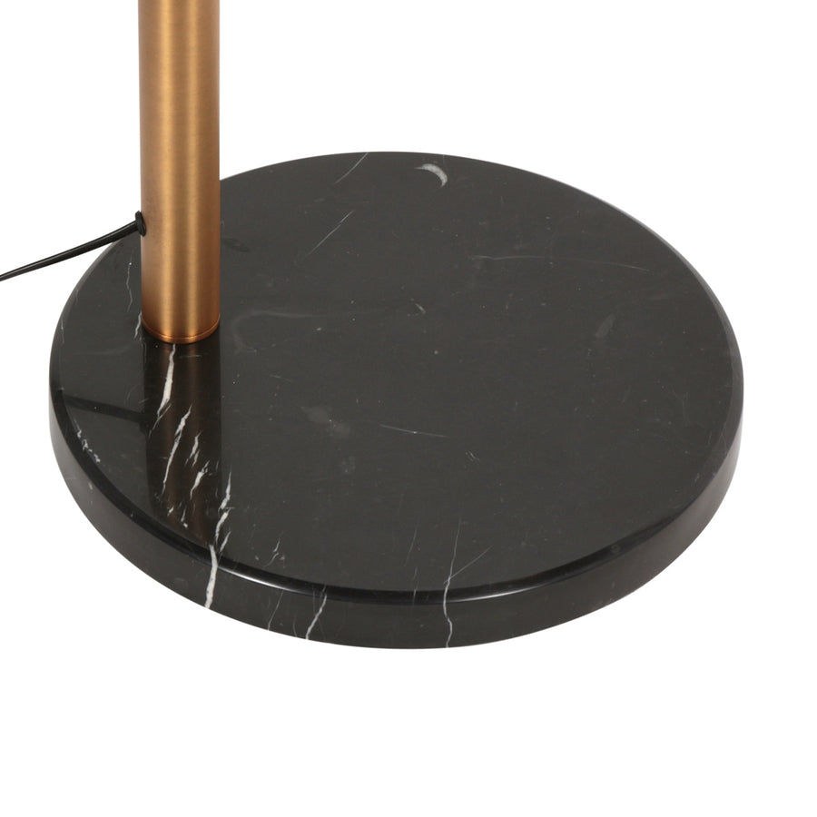 Bronzen vloerlamp pentra 4855br, 5-lichts met marmeren voet