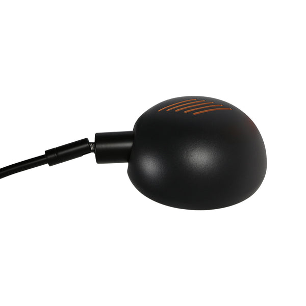 Zwarte vloerlamp pentra 4855zw, 5-lichts met marmeren voet