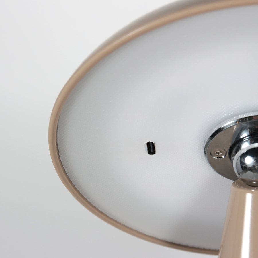 Tafellamp mush 4856b - bruine oplaadbare sfeerlamp met glans