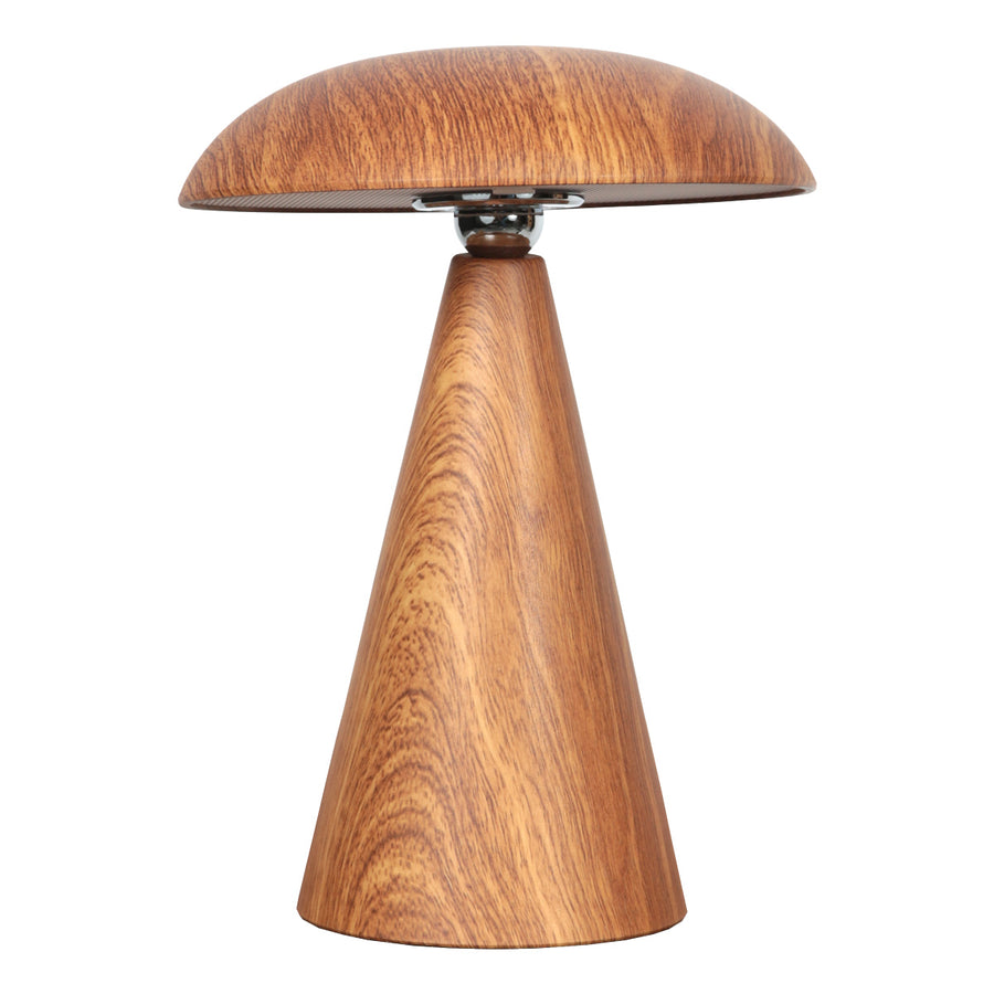 Licht beuken tafellamp mush 4856be oplaadbaar houtlook