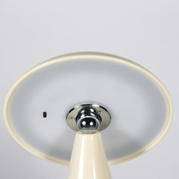 Tafellamp mush 4856cr - sfeervolle accu lamp in glanzend crème
