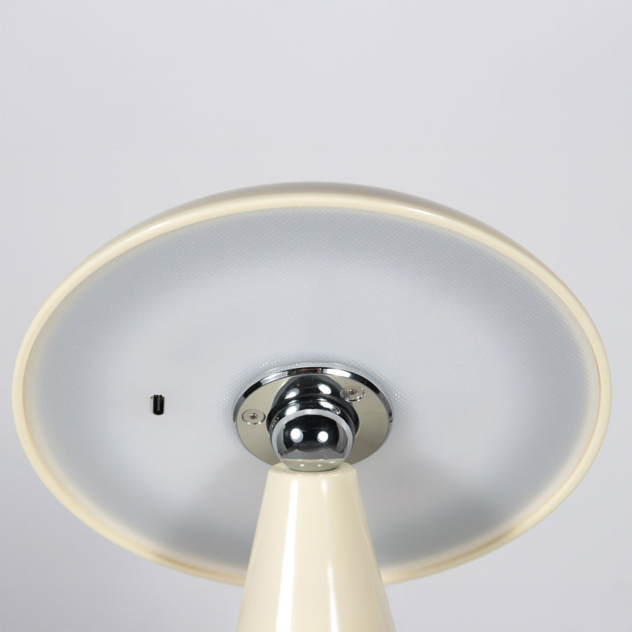 Tafellamp mush 4856cr - sfeervolle accu lamp in glanzend crème