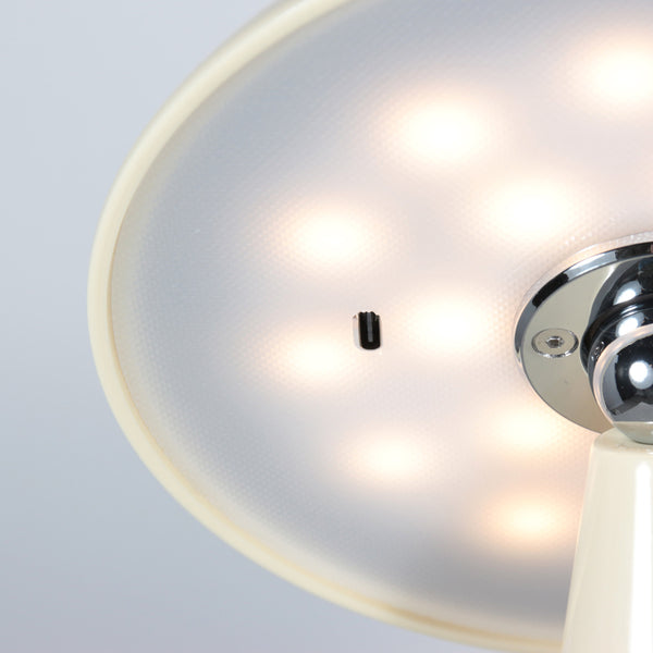Tafellamp mush 4856cr - sfeervolle accu lamp in glanzend crème