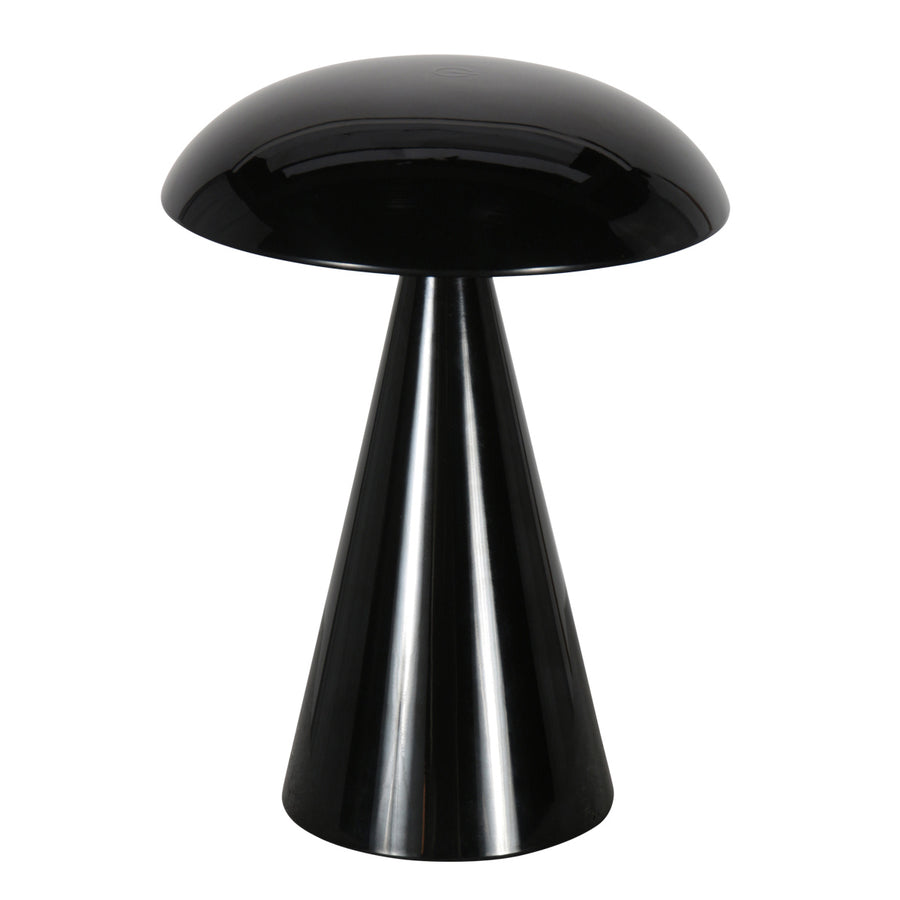 Tafellamp mush 4856zw - glanzende zwarte oplaadbare sfeerlamp