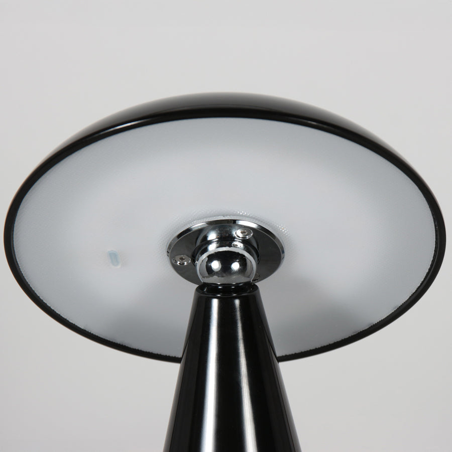 Tafellamp mush 4856zw - glanzende zwarte oplaadbare sfeerlamp