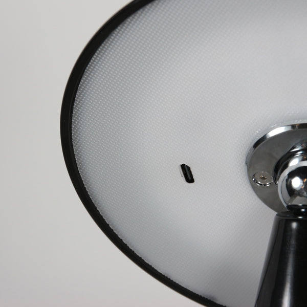 Tafellamp mush 4856zw - glanzende zwarte oplaadbare sfeerlamp