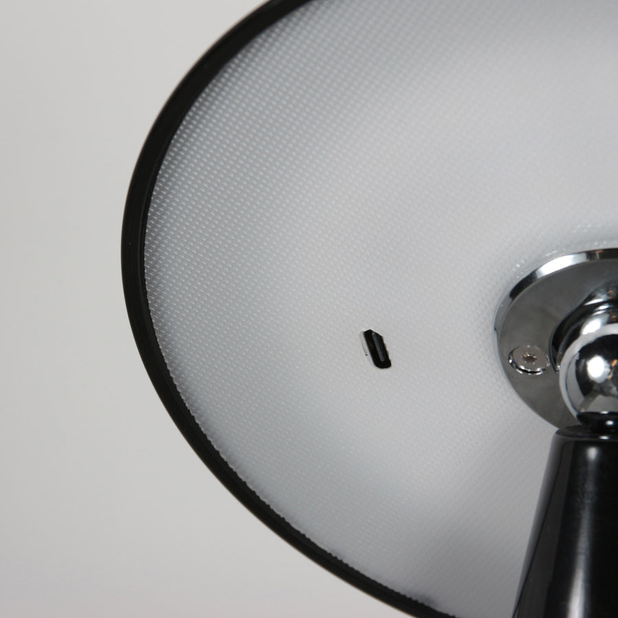 Tafellamp mush 4856zw - glanzende zwarte oplaadbare sfeerlamp