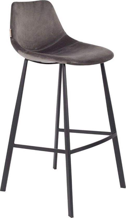 Barstool Franky Velvet Grey
