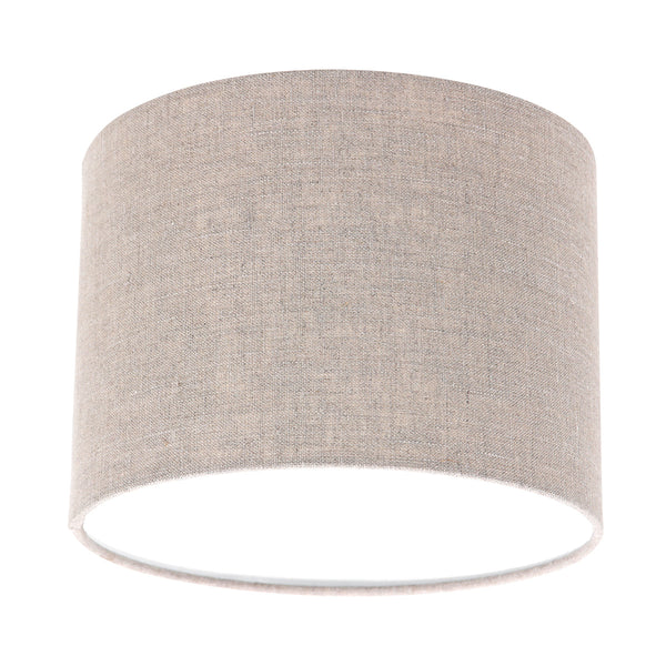 Wandlamp stang 4872ca met grijze linnen kap en leeslicht