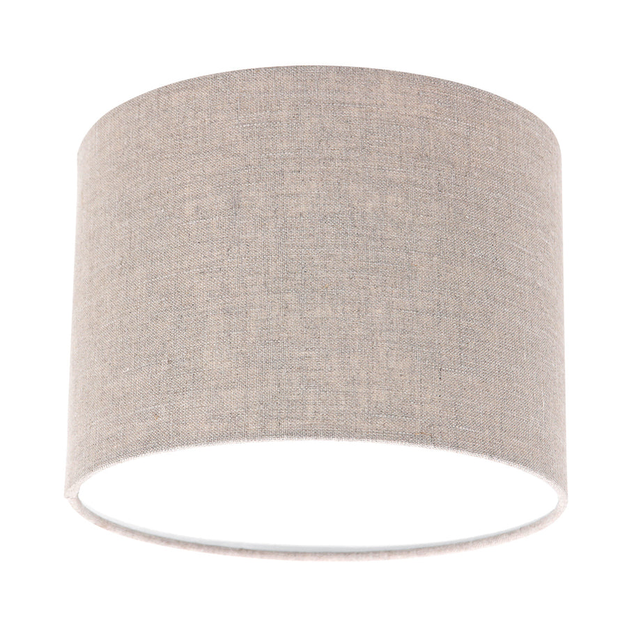 Wandlamp stang 4872ca met grijze linnen kap en leeslicht
