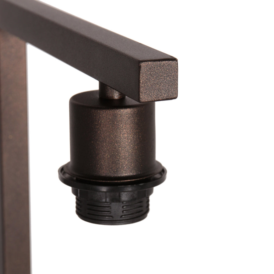 Cacao vloerlamp stang 4874ca met schakelaar en beige kurkstructuur kap